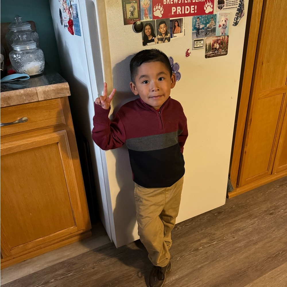 Burgundy and Black Kids Shirt